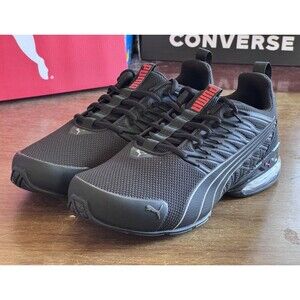 Men’s Size 9 PUMA Voltaic Evo Black Stormy Slate Red 379601-01 NIB